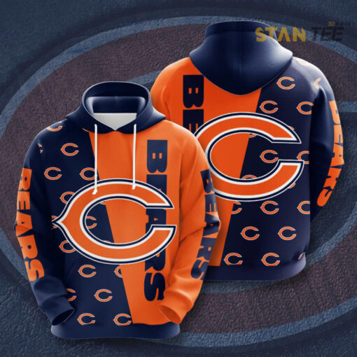 The best selling Chicago Bears 3D hoodie 01