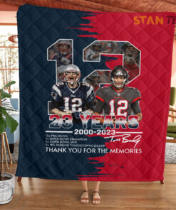 Tom Brady quilt blanket