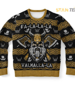 Valhalla Viking Ugly Christmas 3D Sweater