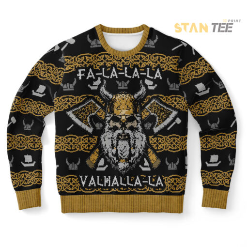 Valhalla Viking Ugly Christmas 3D Sweater