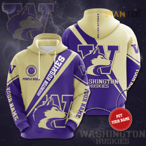 Washington Huskies 3D Hoodie 01