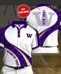 Washington Huskies 3D Polo 02