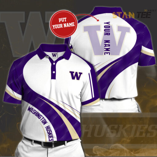 Washington Huskies 3D Polo 02