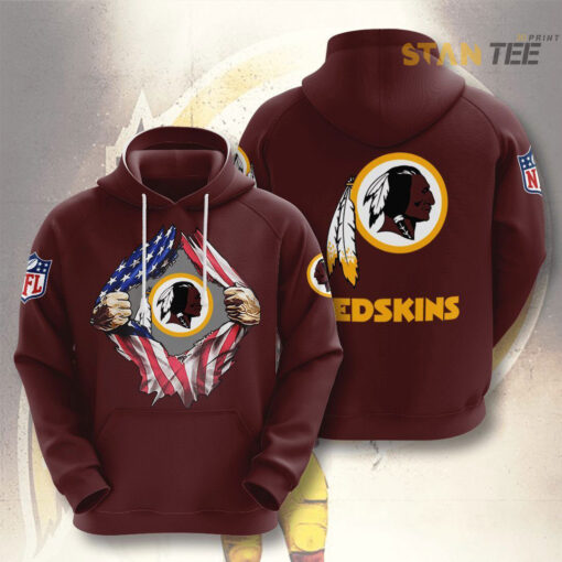 Washington Redskins 3D Hoodie 01