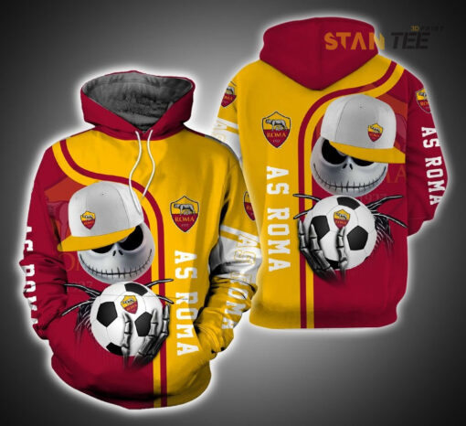 as roma and jack skellington 3d hoodie