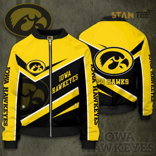 iowa hawkeyes 3d bomber jacket 2