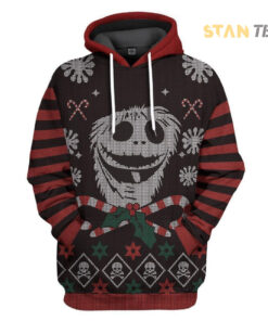 jack skellington christmas custom 3d hoodie