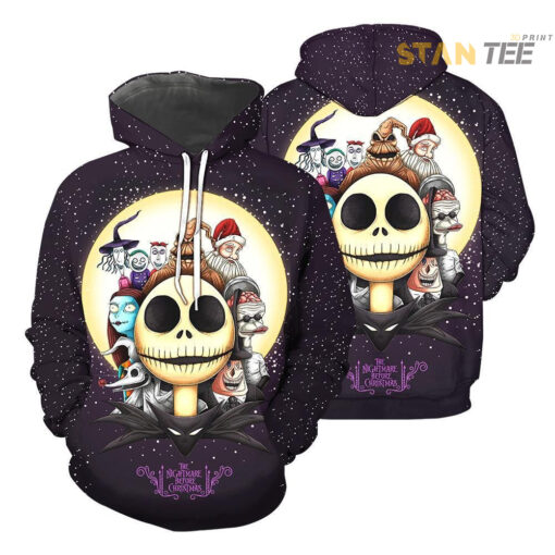 jack skellington the nightmare before christmas 3d pullover hoodie