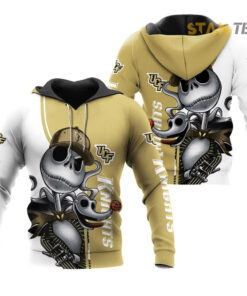 ucf knights jack skellington and zero 3d hoodie