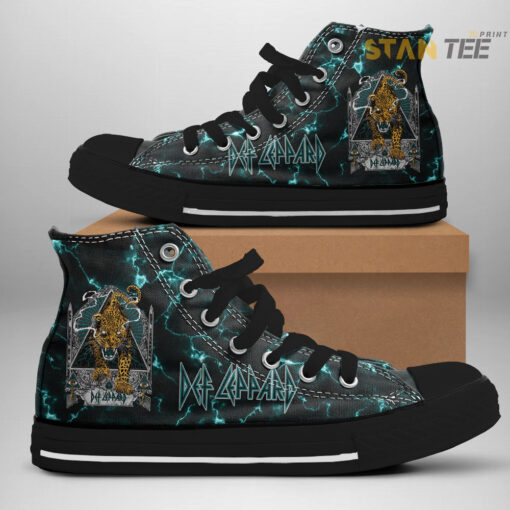 Def Leppard High Top Canvas Shoe OVS05923S5 Design 1