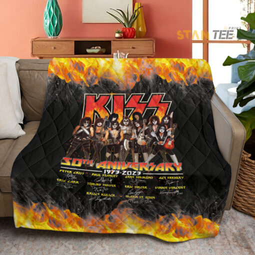 Kiss Band quilt blanket OVS16823S3