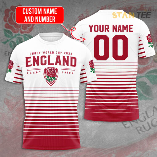 Personalized Rugby World Cup x England T shirt OVS13923S2