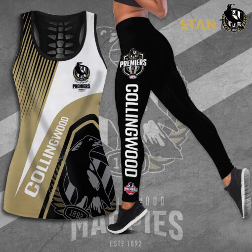 AFL Premiers Collingwood FC Tank Top Leggings set STANTEE271023S2