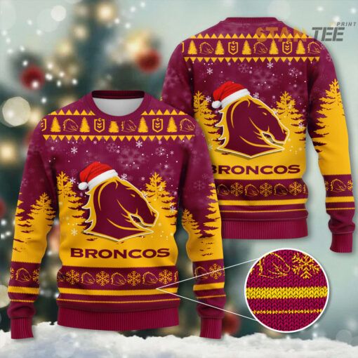 Brisbane Broncos Ugly Christmas Sweater STANTEE0124T