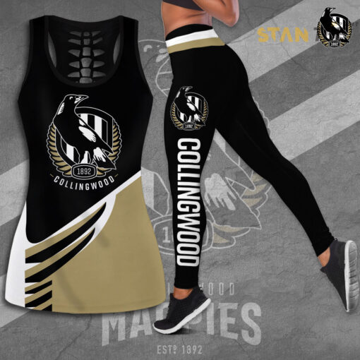 Collingwood Magpies Tank Top Leggings set STANTEE091123S4