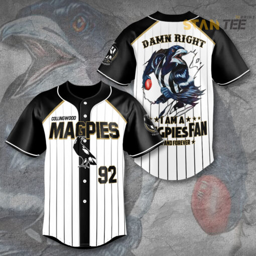 Collingwood Magpies baseball jersey STANTEE131123S4