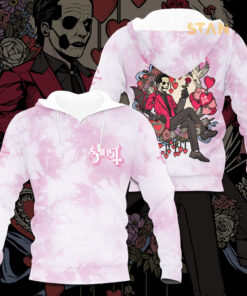 Ghost Band White Pink Hoodie STANTEE1223A