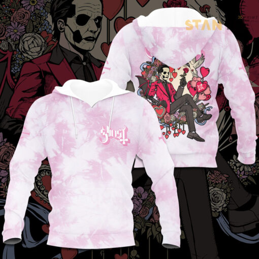 Ghost Band White Pink Hoodie STANTEE1223A