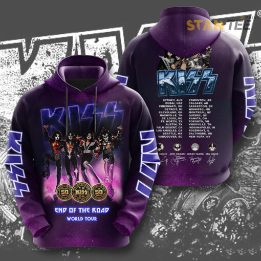 Kiss Band Purple Hoodie STANTEE231123S2