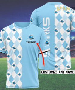 Personalized Cronulla Sutherland Sharks T shirt STANTEE0124I