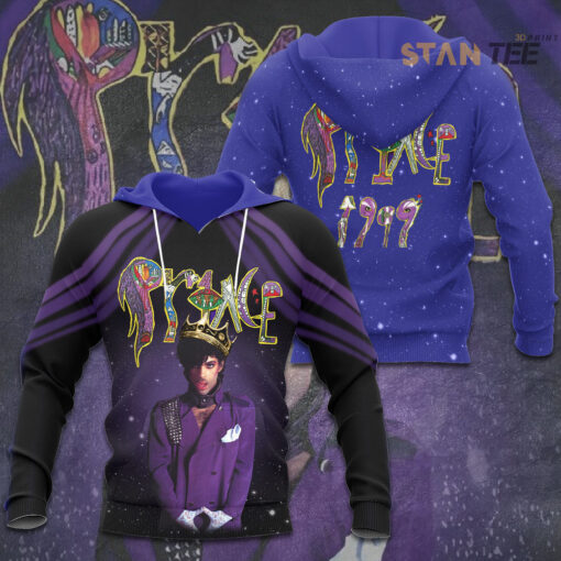 Prince 3D Purple Blue Hoodie STANTEE1223S