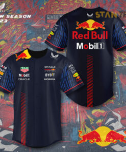 Red Bull Racing F1 baseball jersey STANTEE141023S2