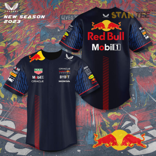 Red Bull Racing F1 baseball jersey STANTEE141023S2