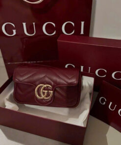 GUCCI MARMONT IN RED MINI FULLBOX